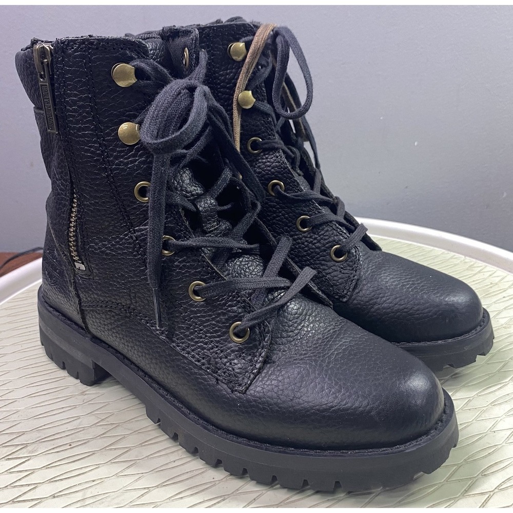 Harley-Davidson Women's Nolana 6-Inch Black Motorcycle Biker ‎ Boots Sz. 6.5